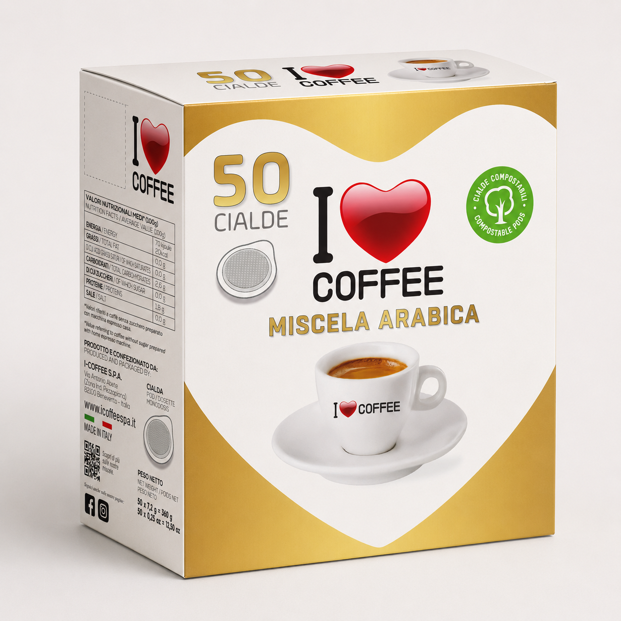 Cialde I love Coffee Arabica