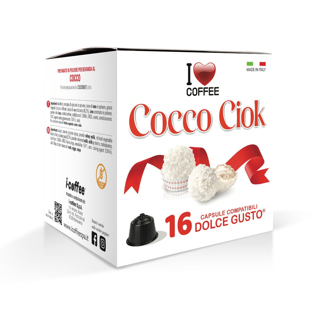Cocco Ciok - 16 Capsule Compatibili DOLCE GUSTO