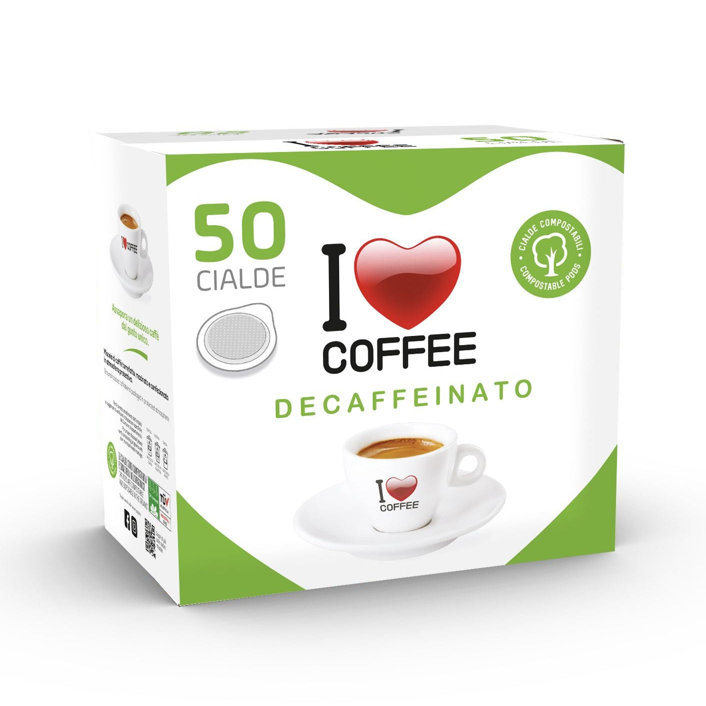 Caffè I-COFFEE – Box 50 Cialde Decaffeinato
