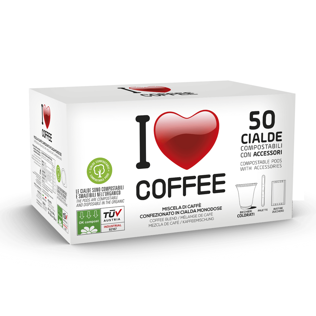 Caffè I-COFFEE – Kit 50 Cialde + Accessori