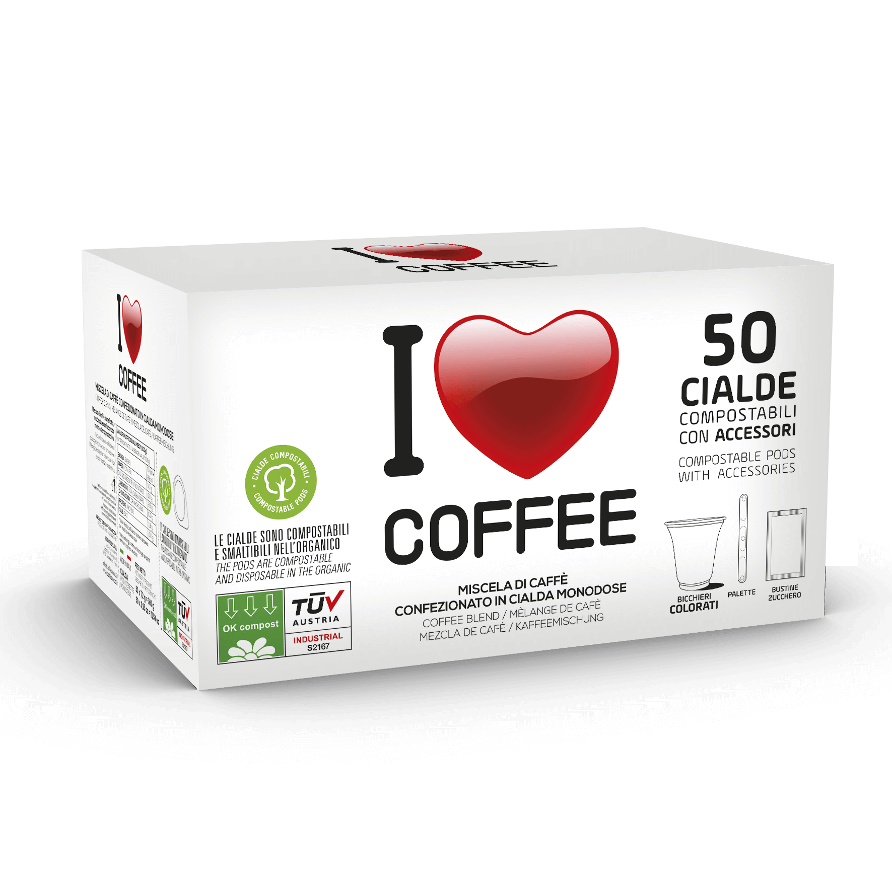 Caffè I-COFFEE – Kit 50 Cialde + Accessori