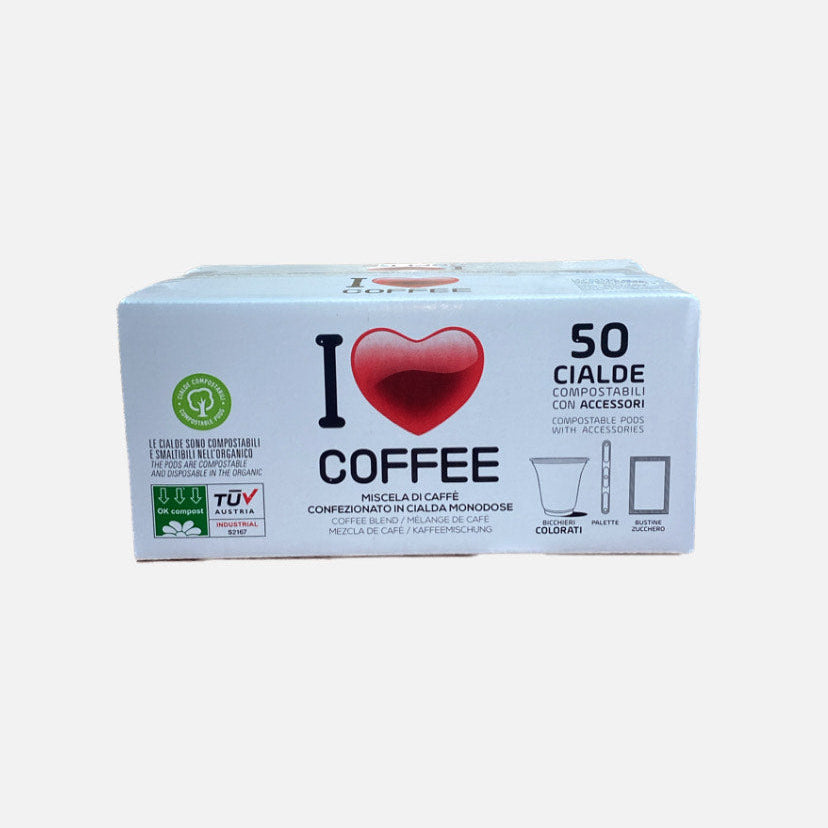 Caffè I-COFFEE – Kit 50 Cialde + Accessori