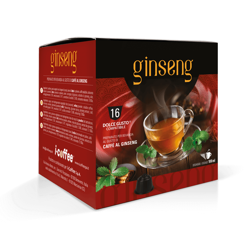 Caffè al Ginseng - 16 Capsule Compatibili DOLCEGUSTO